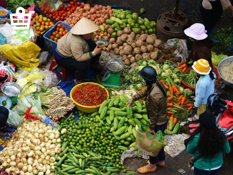 Những hình ảnh bắt mắt được ghi lại trong chợ